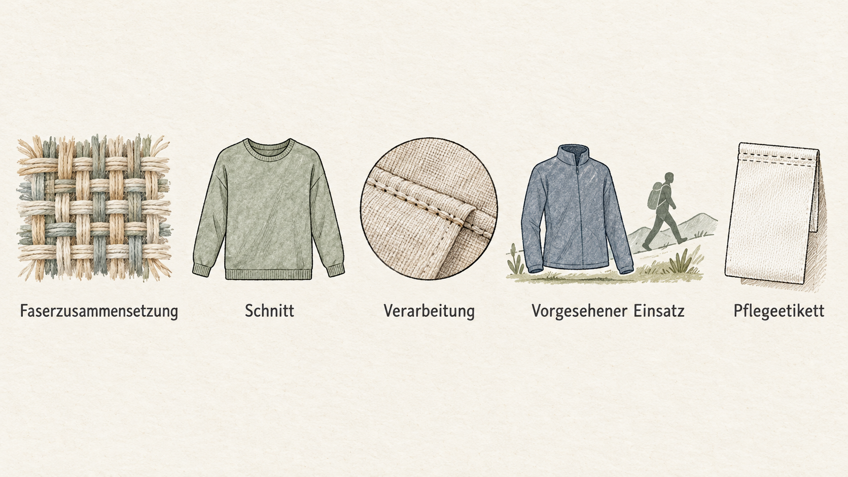 Eine redaktionelle Gegenüberstellung der zwei im Abschnitt genannten Nutzungskontexte: „häufige Wege zur Arbeit“ und „festliches Kleidungsstück, das nur selten getragen wird“.